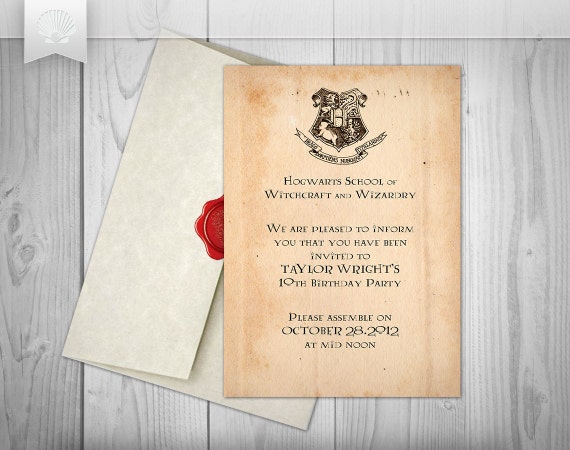 Free Printable Harry Potter Invitations 6