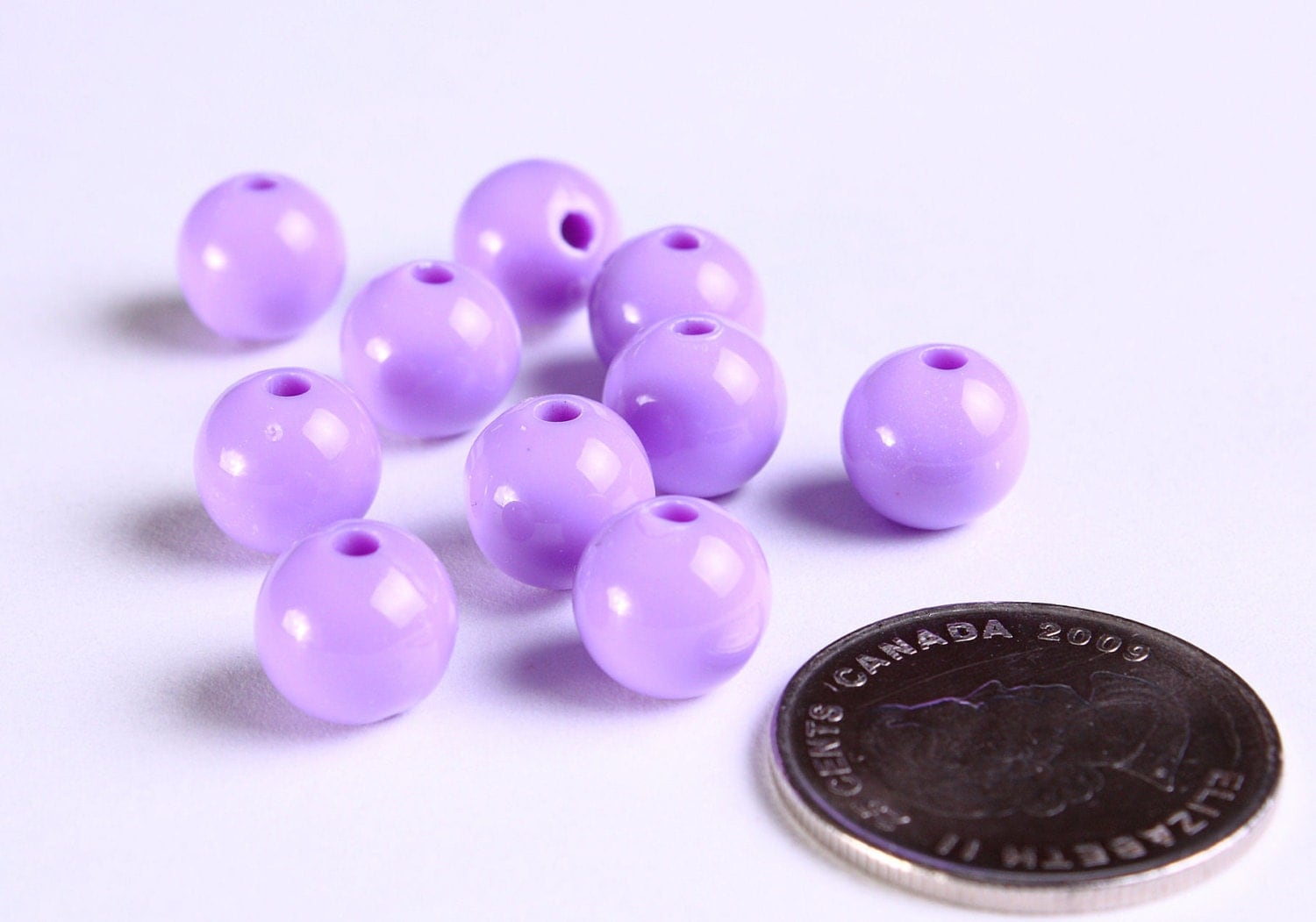 10mm Purple beads 10mm purple opaque beads 1122 Flat