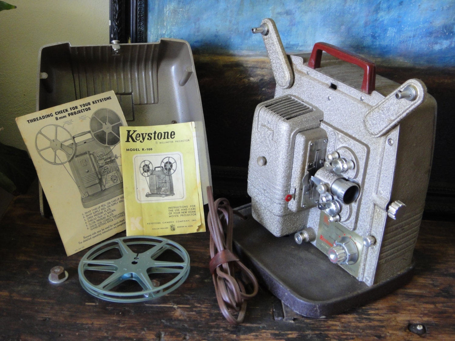 Vintage 8mm Projector // Keystone 8 Millimeter Movie Projector