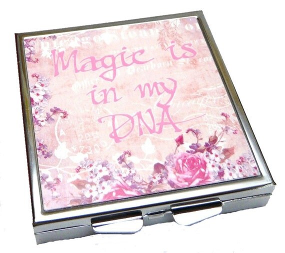 Magic is in my DNA Pill Box Pretty In Pink Mystical by missbohemia