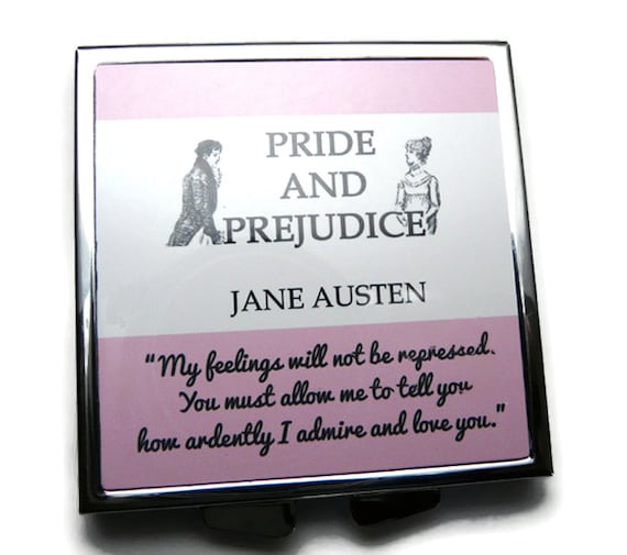 Pride & Prejudice Mr Darcy Quote Compact Mirror by missbohemia