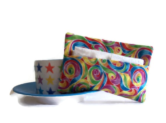 Retro Fabric Cover for Paper Hankerchiefs  by moodycowdesigns