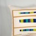 Modern Pillow, Quilted Pillow, Pillow, 18x18, Neutral, Blue