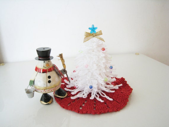 crochet dollhouse miniature christmas decorations white tree crochet dollhouse miniature christmas decorations white tree