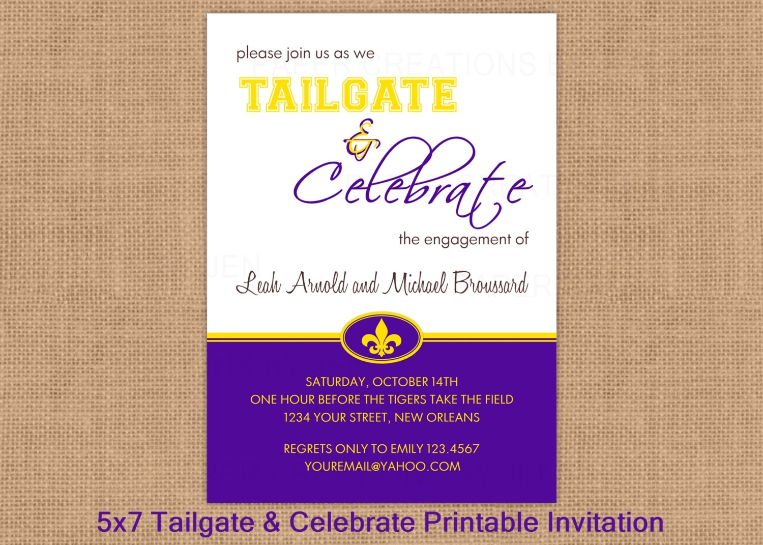 Tailgate And Celebrate Invitations 3