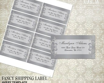 Fancy address labels | Etsy