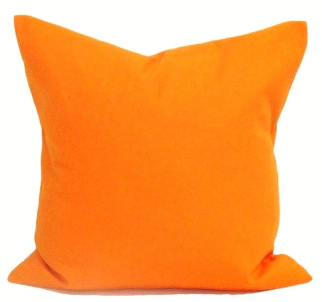 fluffy orange pillow