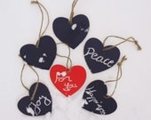 5 Chalkboard Christmas Tags Versatile Reusable Mini Chalk Boards for Gifts, Tree Ornaments, Decorations Il_170x135