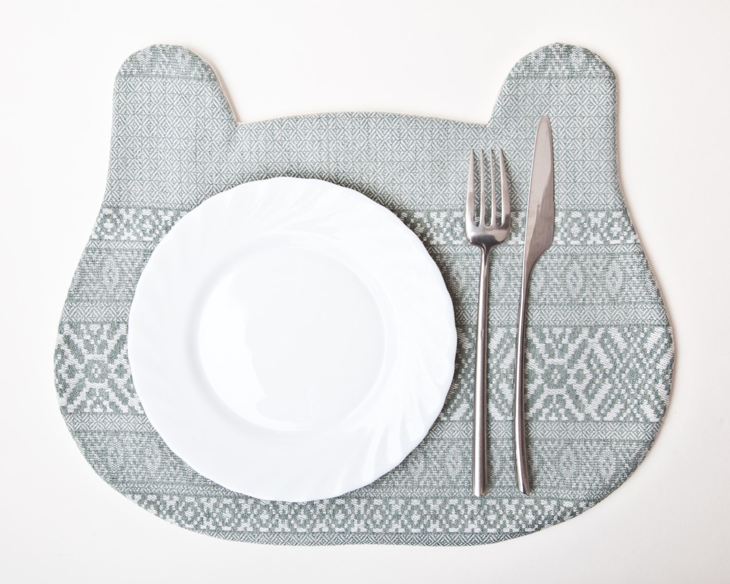 Blue Placemat Housewarming Gifts Bear Placemat Blue Kitchen
