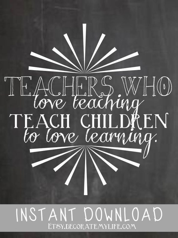 love my calligraphy Love Quote Teaching Chalboard