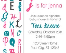 popular items for alphabet baby shower on etsy
