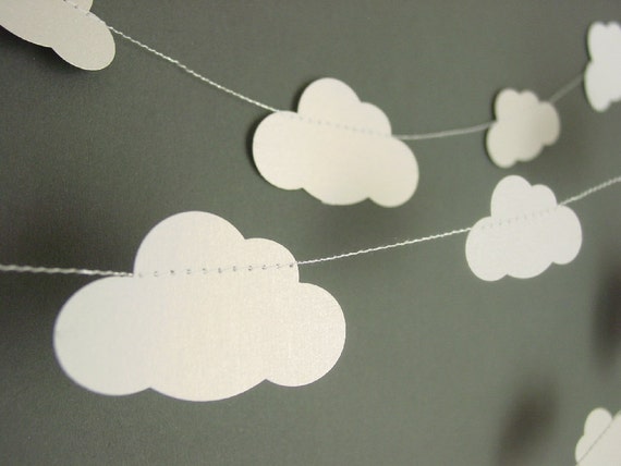 Cloud Garland Baby Gift New Baby Nursery Decor Crib