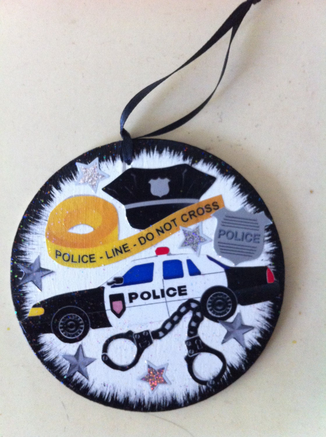 police christmas ornament or gift tagfree personalization police christmas ornament or gift tagfree personalization
