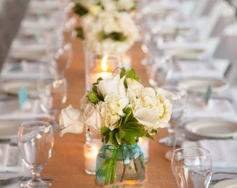 Burlap 12" wide by 6 feet long Premium Burlap Table Runner - Natural Burlap - Holiday - Wedding or Party - burlap runners