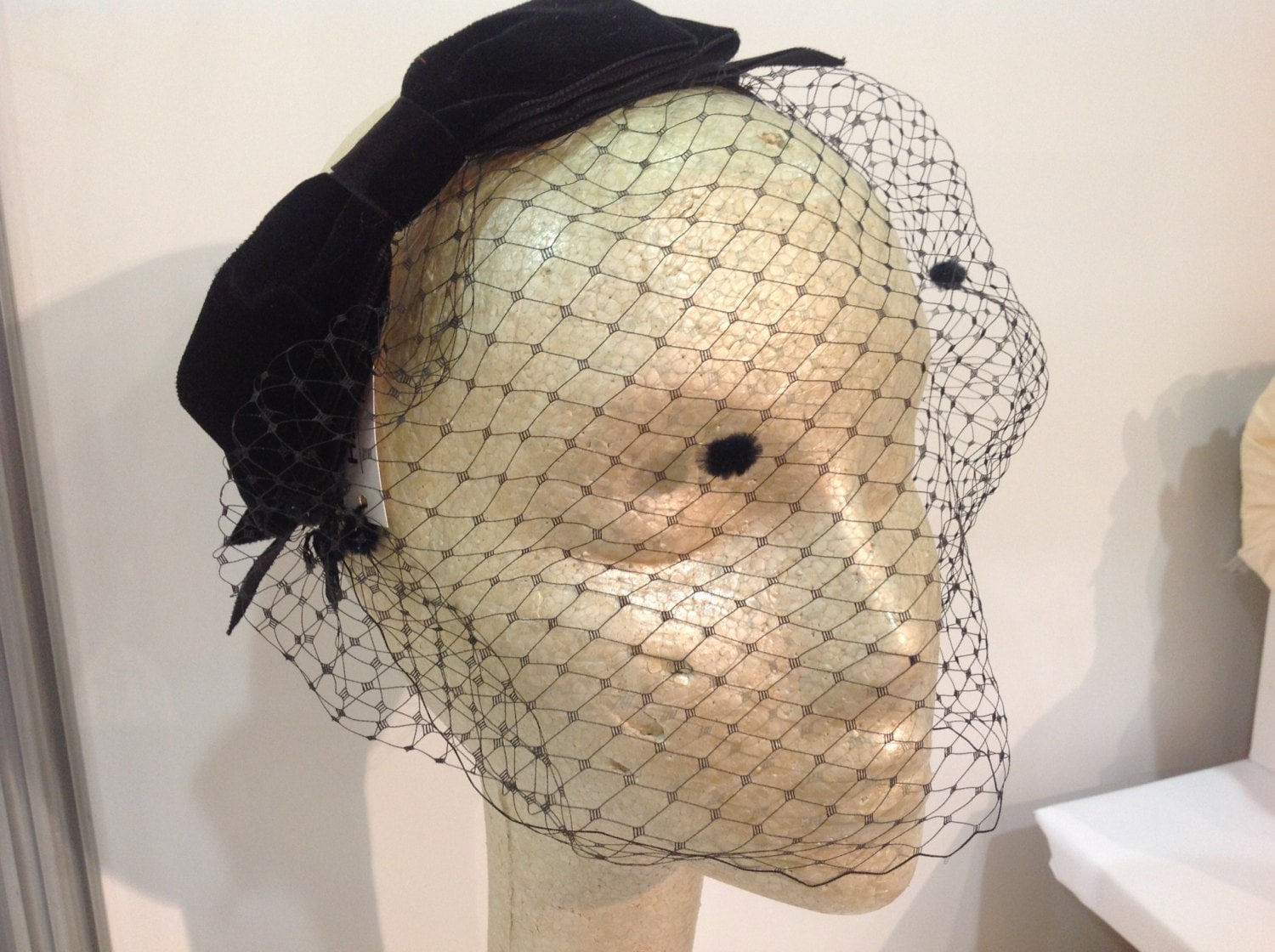 Black Fascinator Birdcage Fascinator USA made