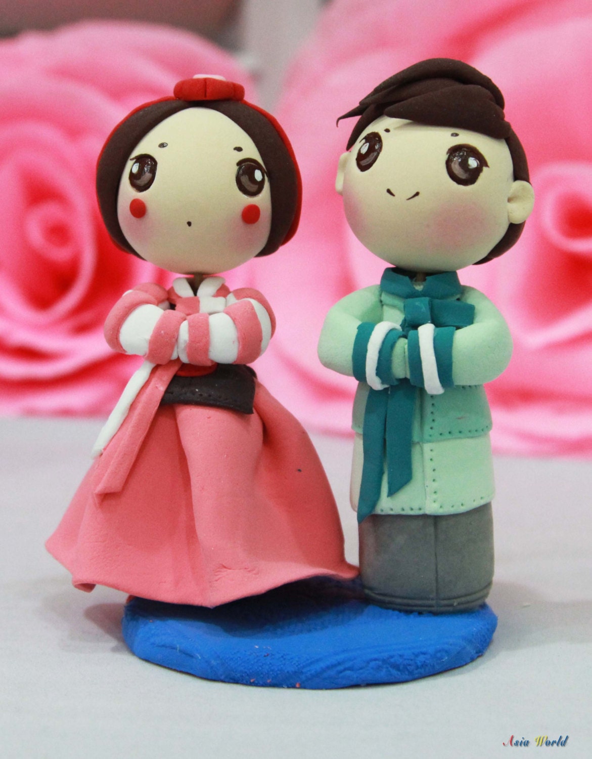 wedding holder ring keychain Hanbok clay topper traditional cake Korean wedding Wedding wedding holder ring keychain Hanbok clay topper traditional cake Korean wedding Wedding