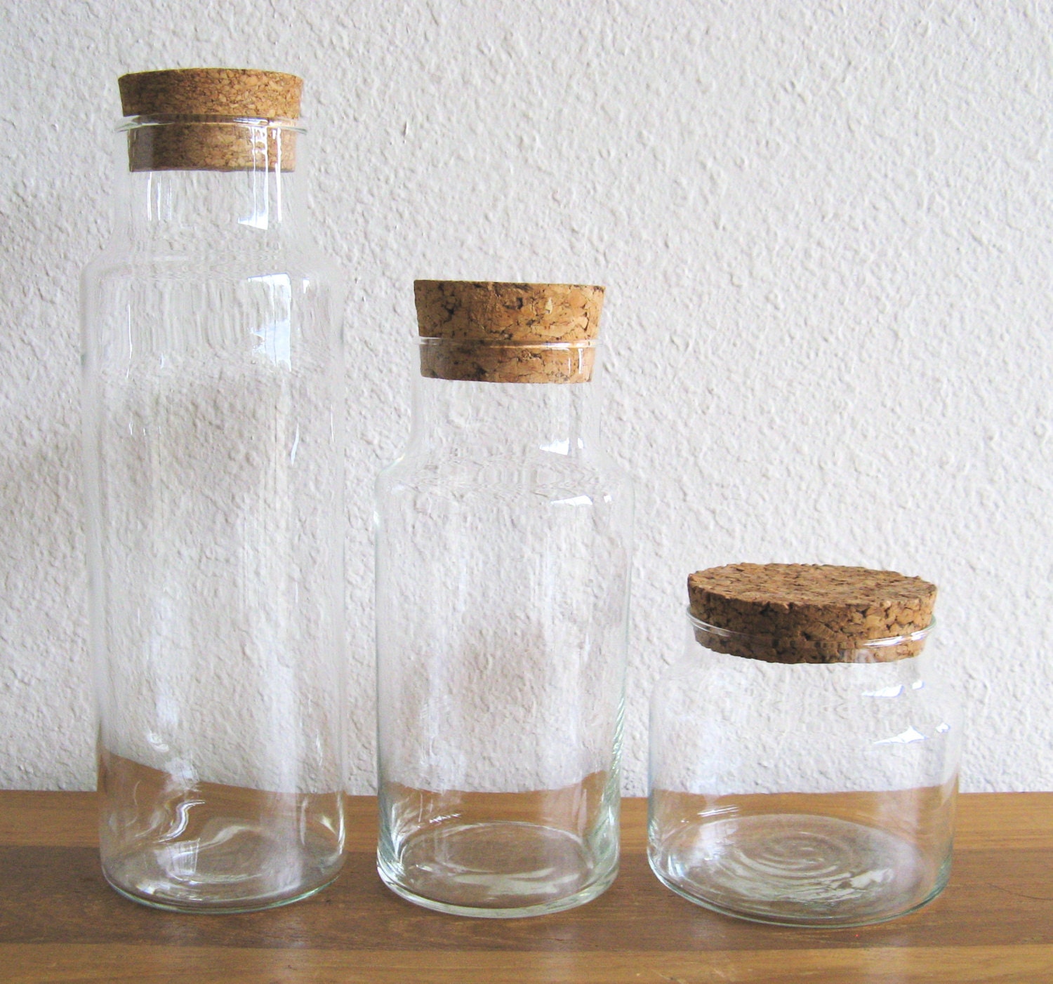 Download Glass Jars with Cork Lids-Set of 3