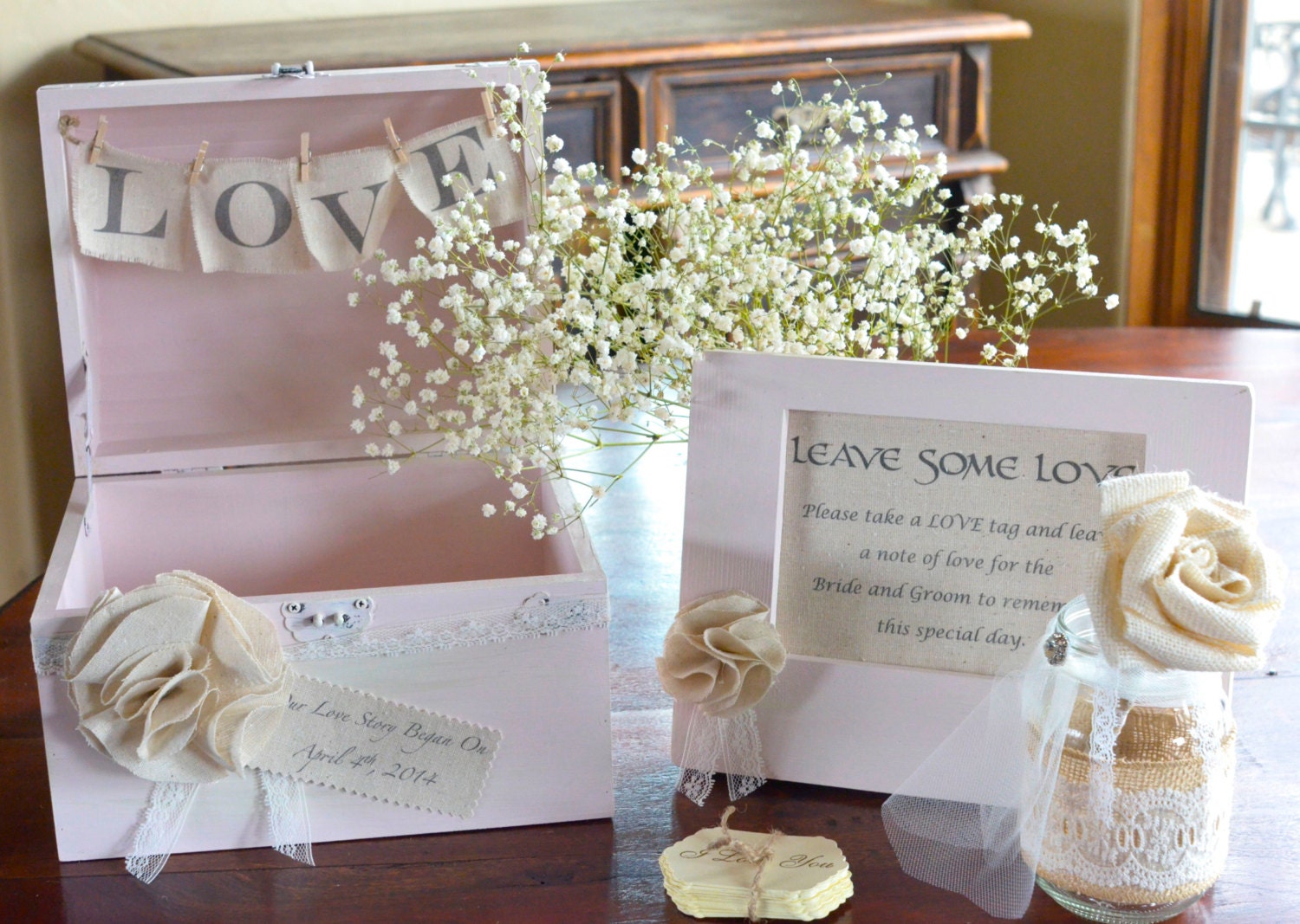 Wedding Guest Book AlternativeVintage Wedding Decor by Burlap