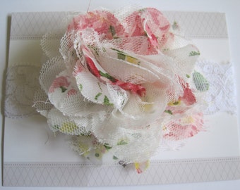 Get 10% Off, Chiffon and LaceHeadbands, Baby Headband, Baby Girl Headband, Baby Bow, Infant Headband, Infant Bow, Newborn Headband