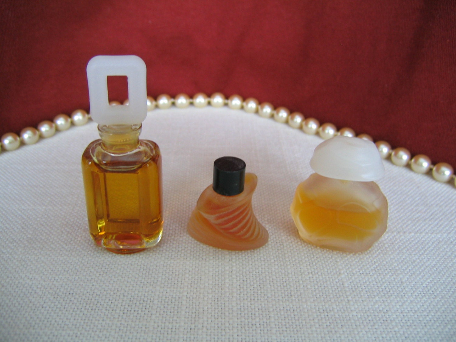 3 Mini Perfume Collectible Miniature Perfume Bottle Vintage