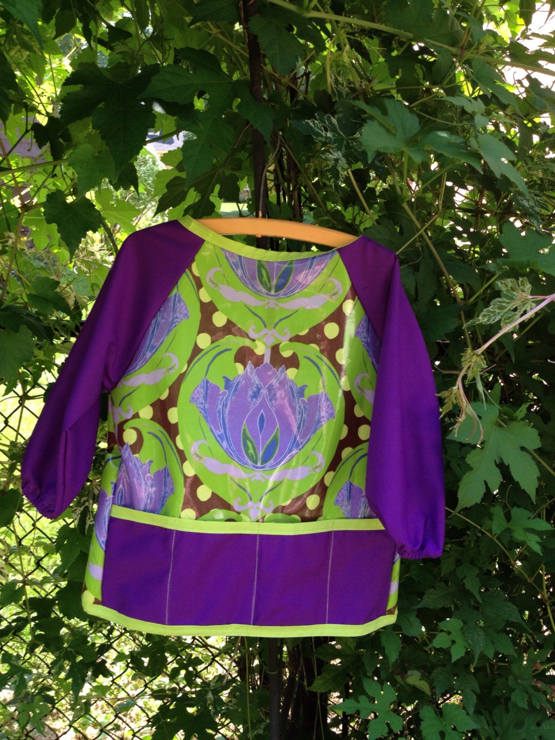 Child's art smock/apron for kids by sewingbyheidi on Etsy