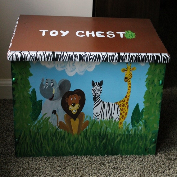 jungle themed toy storage