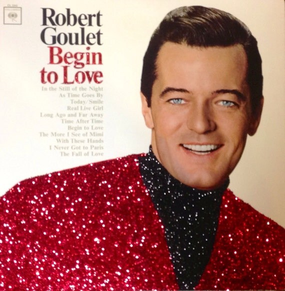 Glittered Robert Goulet Begin To Love Vinyl Record Album