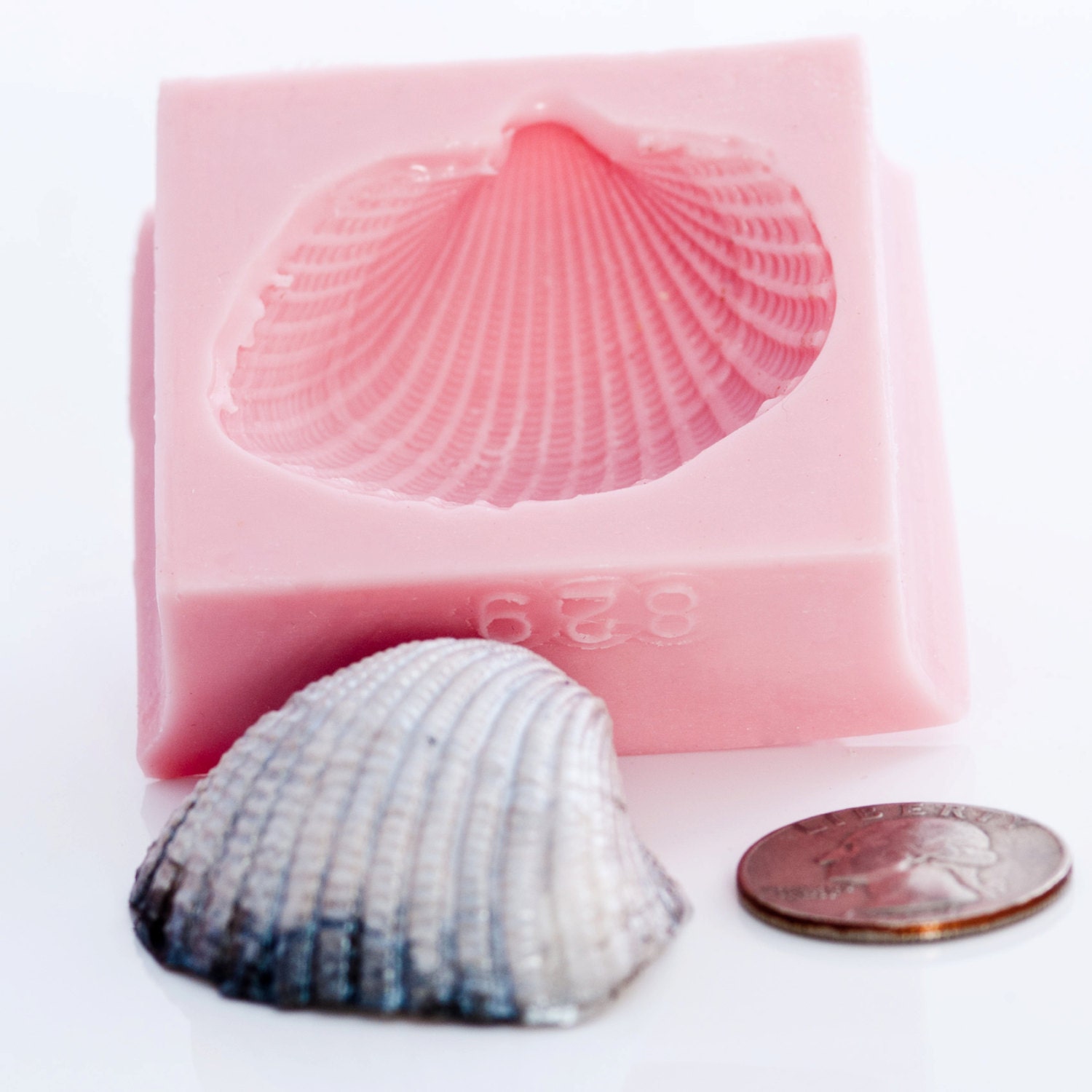 Silicone mold sea shell soap mold candle wax sea shell