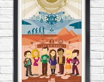 The Big Bang Theory - All Characters - Intro - 19x13 Poster