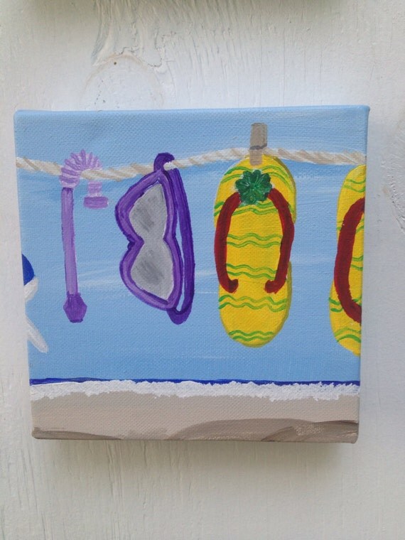Items similar to Fun beach art on Etsy