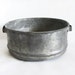 Weathered bowl TIN & COPPER rustic houseware, Turkish sefer tas. Travel lunch dish, Old country house cottage barn decor, antique patina