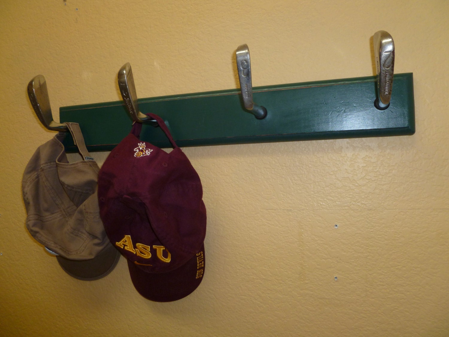 Large Golf Themed Hat and Coat Rack