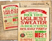 Holiday party invitation - Ugly Sweater Christmas party invitation - DIY holiday party invite- ugly sweater invitation Il_170x135
