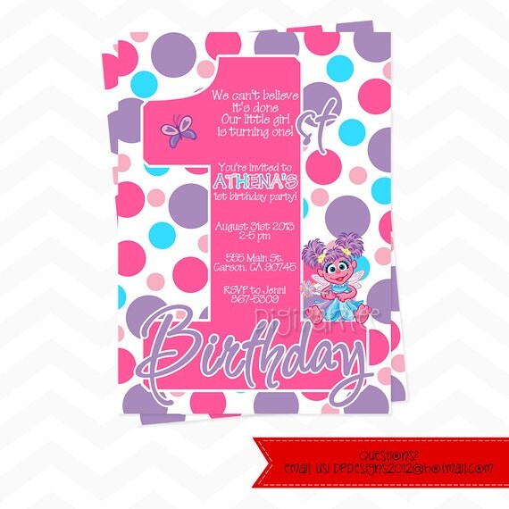 Abby Cadabby Invitation By Dpdesigns2012 On Etsy