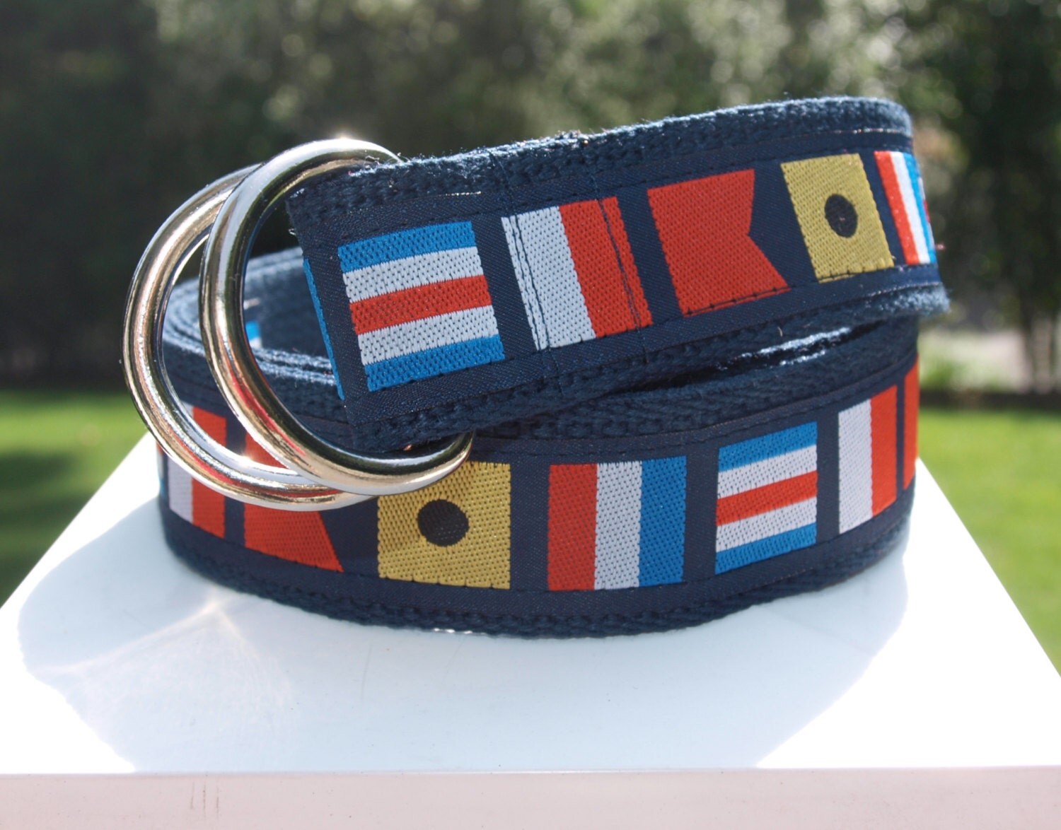 Nautical Flag Belt / Signal Flags / Sailing Belt / Belt for