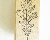 SALE. Oak Leaf Craft Stamp Carved Rubber Good Stamps Wood Mount. Scrapbooking, Card Making. Destash. Art and Craft Supplies. - kathleendaughan