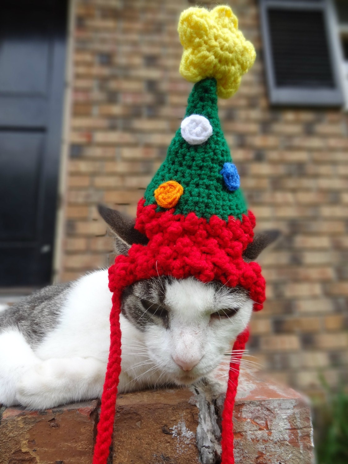 Christmas Cat Costume Hat The Christmas Tree Hat for Cats