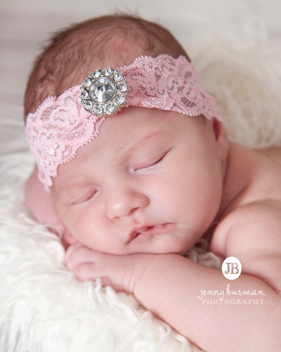 items similar to baby headband newborn headband pink items similar to pink headband lace headband baby items similar to baby headband newborn headband pink items similar to pink headband lace headband baby