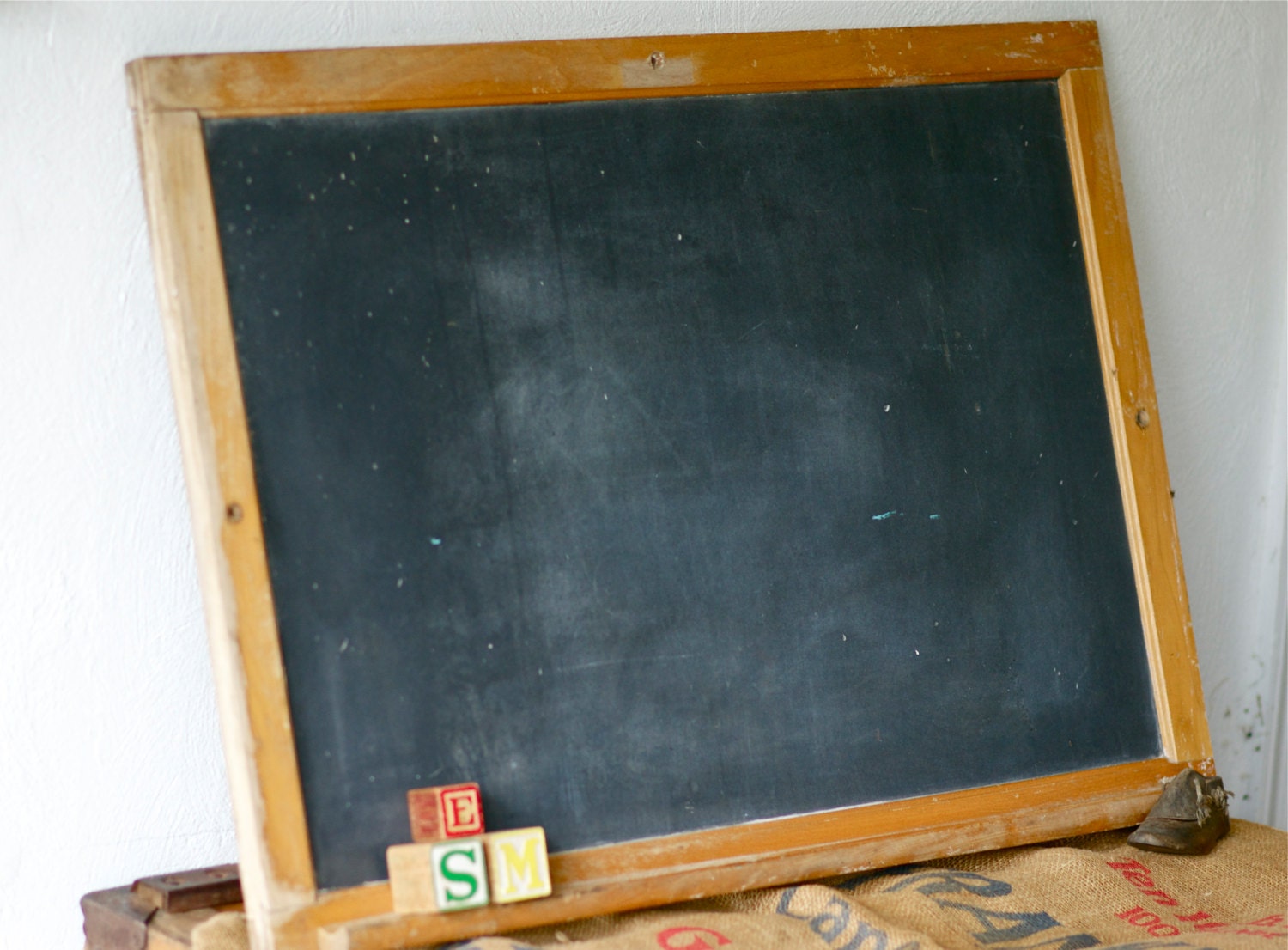 Vintage Classroom Slate Chalkboard