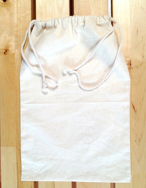 Muslin Bags with Drawstring - 10 x 16 Inch - Unbleached - All ...