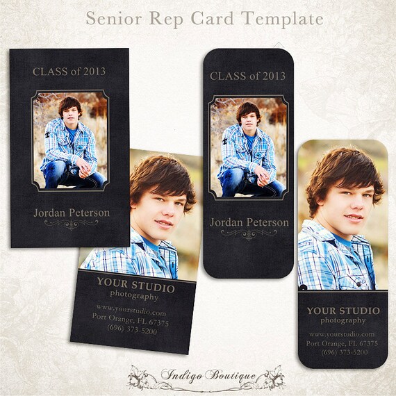 Items Similar To Senior Rep Card Template For Photographers Millers And Whcc 004 Id138 Senior Card Templates