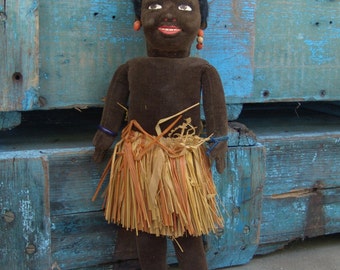 14.5" Norah Wellings Tribal "Dudu" Doll in Original Box