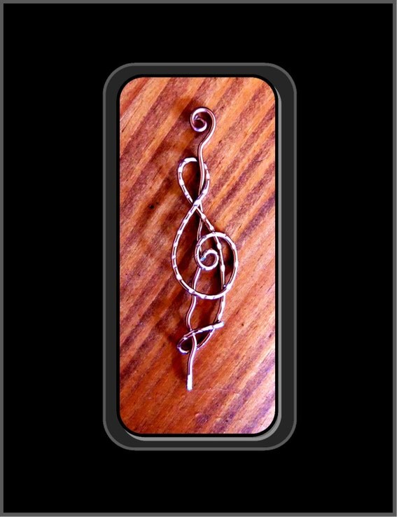 Items similar to Music hair pin, music jewelry, Hair Brooch, Hair Stick