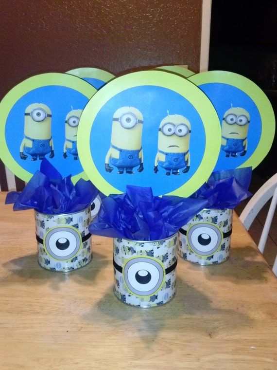 Minion Inspired Centerpieces by TwinkiesCreations on Etsy