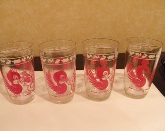 Red Swanky Swigs - Glasses - Juice