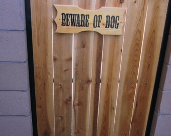 Beware of Dog Sign - triple coated outdoor sign.