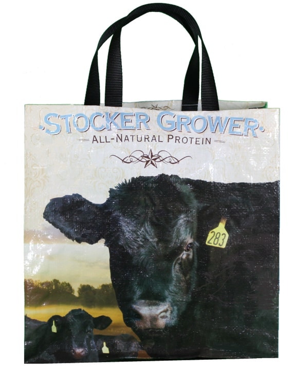 Recycled Feed Bag Tote reusable tote bag grocery tote