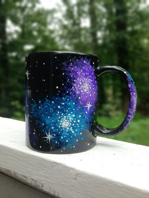 Hand painted galaxy 11oz mug