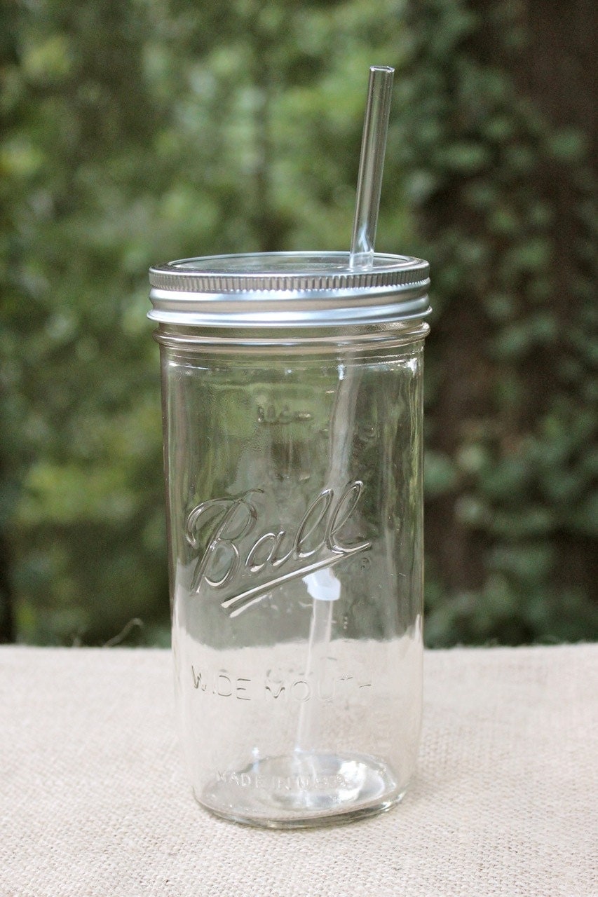 24 oz. Mason Jar Tumbler and BPA Free by aLadyandaLumberjack