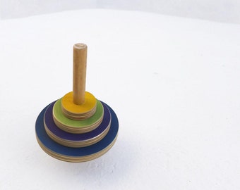 Wooden toy, eco friendly, hand-made toy, kids toy, spinning top